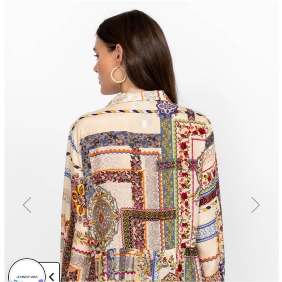 Johnny Was Stano Monroe Silk Tunic size xxs NWT xs small - Picture 4 of 15